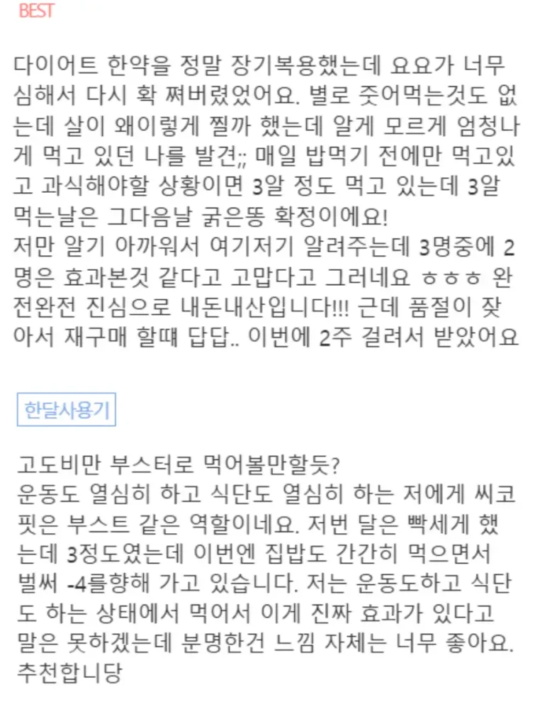 씨코랩 씨코핏 후기