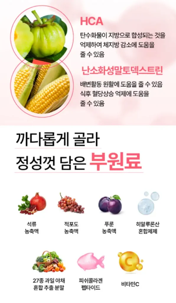 오늘부터 슬림젤리 성분