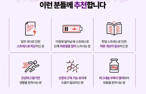 마그랩 포 스트레스 효과, 성분