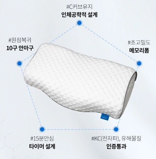 비브아 마사지 베개 효과, 사용법