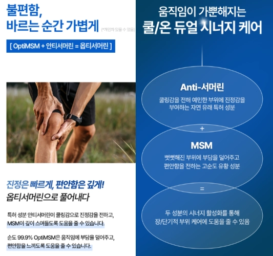 옵티서머린 효과, 성분