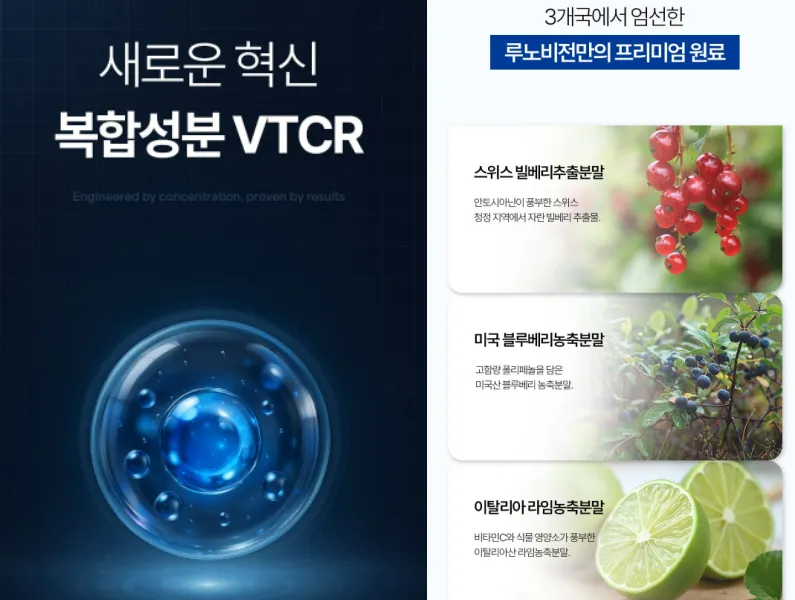 루노비전 효과, 성분