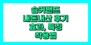 슴커밴드 내돈내산 후기, 효과, 착용법, 가격