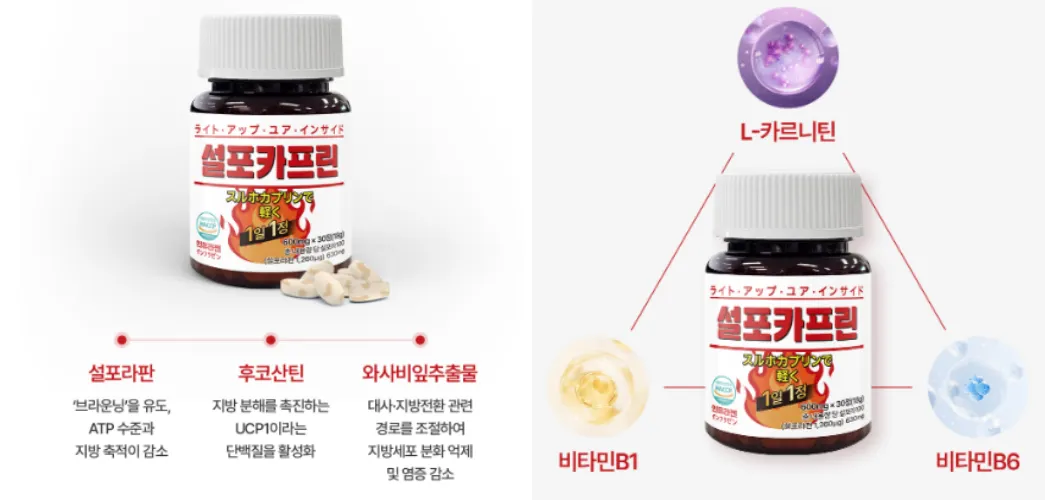 인퓨라젠 설포카프린 효과, 성분