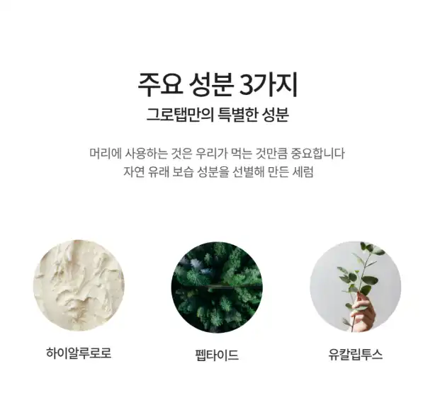 그로탭 헤어앰플 효과 성분