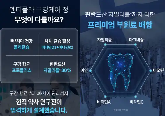 덴티플라 구강케어정 성분, 효과
