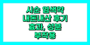 시순 염색약 내돈내산 후기, 효과, 성분, 부작용, 가격